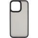 TPU+PC чехол Metal Buttons для Apple iPhone 14 / 13 (6.1") Черный / Black
