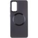 TPU чохол Bonbon Metal Style with MagSafe для Samsung Galaxy S22 Чорний / Black фото 2