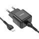 СЗУ Hoco N32 Glory PD30W (1USB-C) + кабельType-C to Lightning Black фото 3