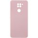 Чехол Silicone Cover Lakshmi Full Camera (AAA) для Xiaomi Redmi Note 9 / Redmi 10X Розовый / Pink Sand фото 1