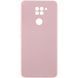 Чехол Silicone Cover Lakshmi Full Camera (AAA) для Xiaomi Redmi Note 9 / Redmi 10X Розовый / Pink Sand