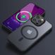 TPU+PC чохол Metal Buttons with MagSafe Colorful для Apple iPhone 15 Pro Max (6.7") Чорний фото 6