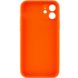 Силіконовий чохол Candy Full Camera для Apple iPhone 12 (6.1") Помаранчевий / Orange фото 2