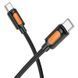 Дата кабель Borofone BX114 Structure Type-C to Type-C 60W (1m) Black фото 3