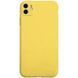 Чехол Silk Full Camera Protective (AA) NO LOGO для Apple iPhone 12 (6.1") Желтый / Yellow