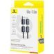 Дата кабель Baseus Versatile Two-for-Two USB/Type-C to Type-C/Lightning 60W (0.6m) (P10383000) Cosmic Black фото 4