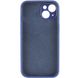 Чехол Silicone Case Full Camera Protective (AA) для Apple iPhone 15 Plus (6.7") Синий / Deep navy фото 3
