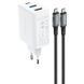 МЗП Acefast A17 PD65W GaN (1USB-A/1C/1HDMI) + кабель Type-C to Type-C White фото 1
