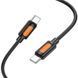 Дата кабель Borofone BX114 Structure Type-C to Type-C 60W (1m) Black фото 4