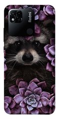 Чехол itsPrint Енот в цветах для Xiaomi Redmi 10A