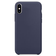 Чехол Silicone Case without Logo (AA) для Apple iPhone XS Max (6.5") Синий / Midnight Blue