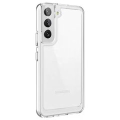 Чехол TPU+PC Clear 2.0 mm metal buttons для Samsung Galaxy S22 Прозрачный