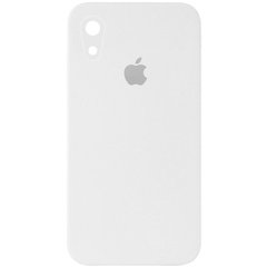 Уцінка Чохол Silicone Case Square Full Camera Protective (AA) для Apple iPhone XR (6.1") Відкрита упаковка / Білий / White