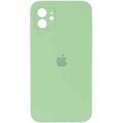 Чохол Silicone Case Square Full Camera Protective (AA) для Apple iPhone 11 (6.1") М'ятний / Mint