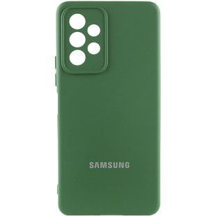 Чохол Silicone Cover Lakshmi Full Camera (AAA) with Logo для Samsung Galaxy A13 4G Зелений / Cyprus Green
