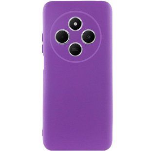 Чехол TPU GETMAN Liquid Silk Full Camera для Xiaomi Redmi 14C / Poco C75 Фиолетовый / Purple