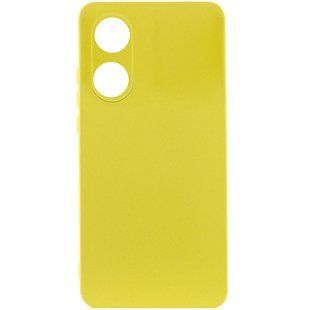 Чехол Silicone Cover Lakshmi Full Camera (AAA) для Oppo A78 4G Желтый / Yellow