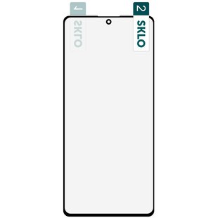 Гибкое защитное стекло SKLO Nano (тех.пак) для Samsung Galaxy S10 Lite Черный