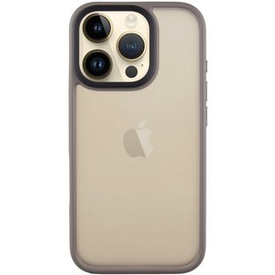 TPU+PC чехол Metal Buttons для Apple iPhone 16 Pro (6.3") Серый