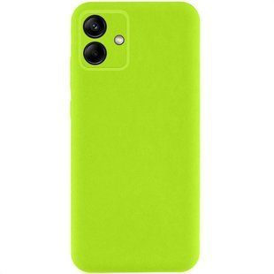 Чехол TPU GETMAN Liquid Silk Full Camera для Samsung Galaxy A06 Салатовый / Neon Green