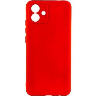 Чехол TPU GETMAN Liquid Silk Full Camera для Samsung Galaxy A07 Красный / Dark Red
