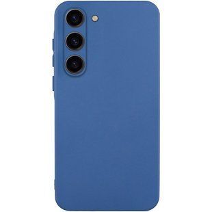Чохол TPU GETMAN Liquid Silk Full Camera для Samsung Galaxy S23 Синій / Navy Blue