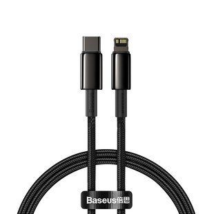 Дата кабель Baseus Tungsten Gold Type-C to Lightning PD 20W (2m) (CATLWJ) Черный