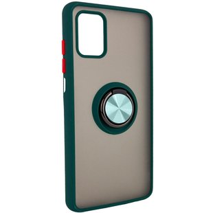 TPU+PC чехол Deen ColorEdgingRing for Magnet для ZTE Blade V20 Smart Зеленый