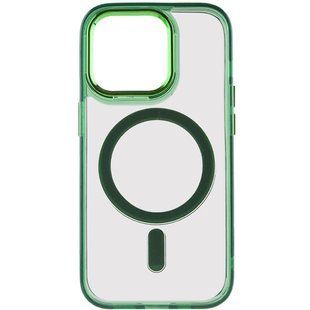 Чохол TPU Iris with MagSafe для Apple iPhone 13 Pro (6.1") Зелений