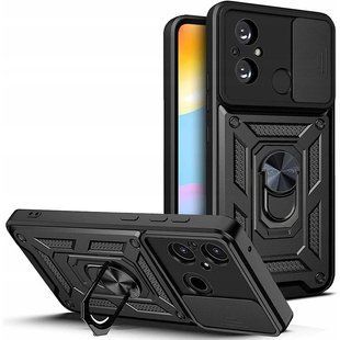 Чохол Ummi Camshield Serge Ring для Xiaomi Redmi 12C Чорний