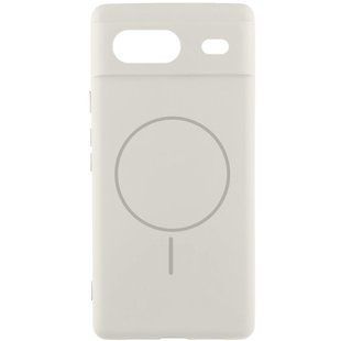 Чехол Silicone Cover Lakshmi Full Camera (AA) with MagFit для Google Pixel 8a Белый / White