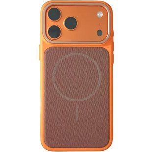 Чехол TPU TechWoven Hybrid with MagSafe для Apple iPhone 16 Pro (6.3") Orange / Brown