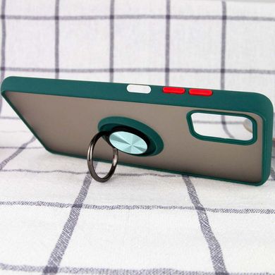 TPU+PC чехол Deen ColorEdgingRing for Magnet для ZTE Blade V20 Smart Зеленый