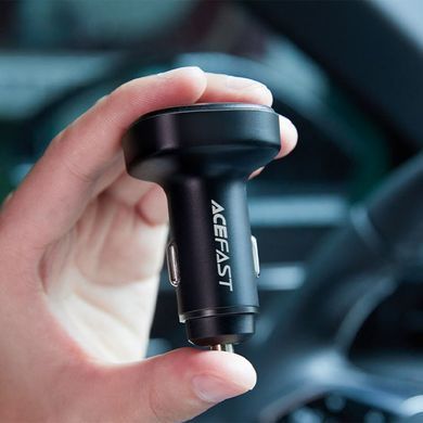 АЗП Acefast B9 PD36W+QC4.0 total 66W (2USB-A/1C) Black