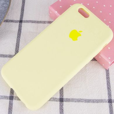 Чохол Silicone Case Full Protective (AA) для Apple iPhone 6/6s (4.7") Жовтий / Mellow Yellow
