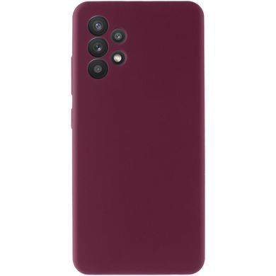Чехол Silicone Cover Lakshmi Full Camera (AAA) для Samsung Galaxy A32 4G Бордовый / Plum