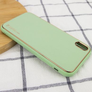 Кожаный чехол Xshield для Apple iPhone X / XS (5.8") Зеленый / Pistachio