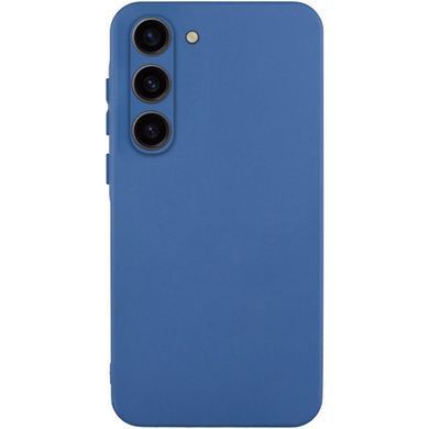 Чохол TPU GETMAN Liquid Silk Full Camera для Samsung Galaxy S23 Синій / Navy Blue