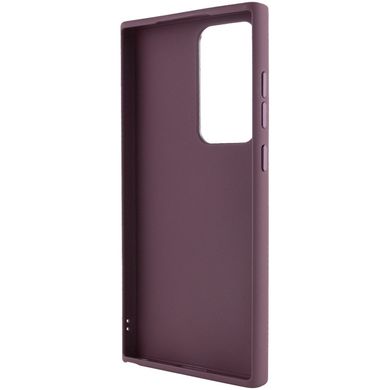 TPU чохол Bonbon Metal Style для Samsung Galaxy S23 Ultra Бордовий / Plum