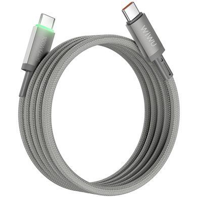 Дата кабель WIWU C084 Maglink Type-C to Type-C 100W (1m) Grey