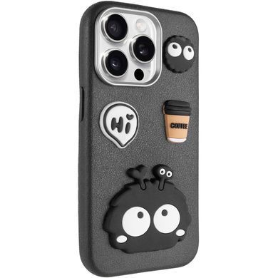 Чехол TPU Leather Toys для Apple iPhone 14 Pro Max (6.7") Monster / Black