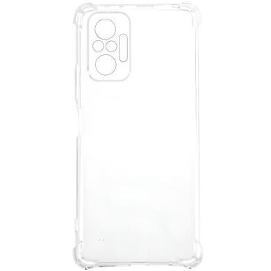 TPU чехол GETMAN Ease logo усиленные углы Full Camera для Xiaomi Redmi Note 10 Pro / 10 Pro Max Бесцветный (прозрачный)