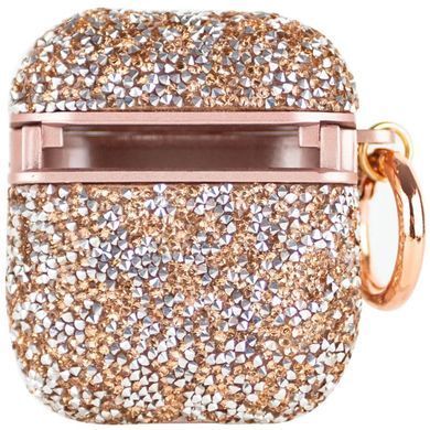 TPU чохол Bling World Rock Diamond для навушників AirPods 1/2 Рожевий