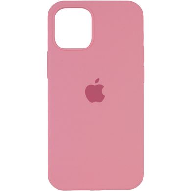 Чехол Silicone Case Full Protective (AA) для Apple iPhone 12 Pro Max (6.7") Розовый / Light pink