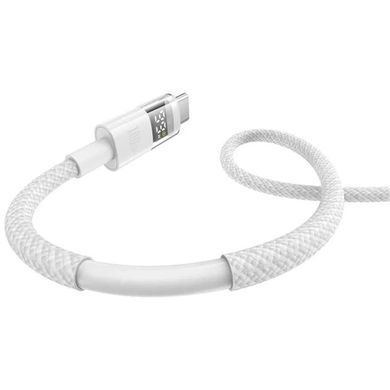 Дата кабель Baseus Display 2 USB to Type-C 100W (1m) (P10382701) Moon White