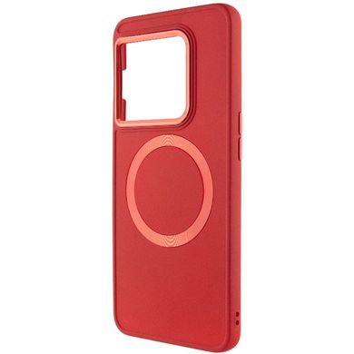 TPU чохол Bonbon Metal Style with MagSafe для OnePlus 10 Pro Червоний / Red