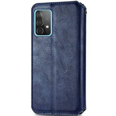Кожаный чехол-книжка GETMAN Cubic (PU) для Samsung Galaxy A52 4G / A52 5G / A52s Синий