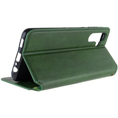 Кожаный чехол-книжка GETMAN Cubic (PU) для Samsung Galaxy A14 4G/5G Зеленый