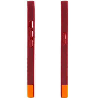 Чохол TPU+PC Bichromatic для Apple iPhone X / XS (5.8") Brown burgundy / Orange
