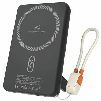 Портативний ЗП Power Bank Amaya WF54 15W+PD22.5W з БЗП 10000 mAh Black